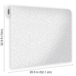 William Morris at Home Papier peint à peindre vinyle intissé feuillage L.1000 x l.52 cm William Morris Willow* Papier Peint À Peindre