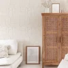 Decochic Papier peint adhésif labyrinthe ivoire en vinyle lavable et amovible - 1 rouleau 50x300 cm -* Papier Peint Pour Salle De Bains