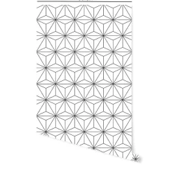 Online Decochic Papier peint adhésif noir et blanc geometrique en vinyle lavable et amovible - 1 rouleau 50x300 cm -