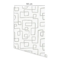Decochic Papier peint adhésif équilibre vert en vinyle lavable et amovible - 1 rouleau 50x300 cm -* Papier Peint Pour Salle De Bains|Papier Peint Pour Cuisine