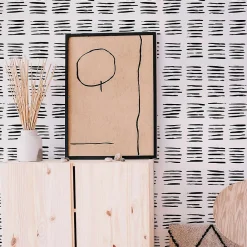 Hot Decochic Papier peint adhésif scratch noir en vinyle lavable et amovible - 1 rouleau 50x300 cm -