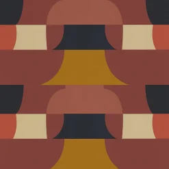 Discount Lutece Papier peint Bensimon vinyle intissé déco seventies Noisette