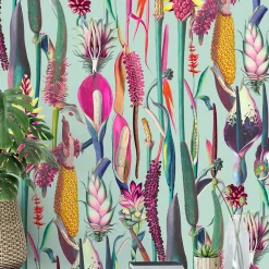 Outlet La Touche Originale Papier peint botanique et moderne avec plantes et fleurs - 85x260 cm (l x h)