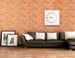 Sale Edem Papier peint design vintage rustique 583-26 aspect mur de briques gris granit