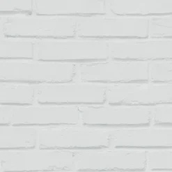 Sale GoodHome Papier peint imitation brique vinyle sur intissé Luynes blanc