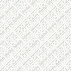 Sale Laura Ashley Papier peint intissé à peindre imprimé géométrique en relief blanc L.1000 x l.52 cm Mr.Jones