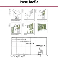 Discount Scenolia Papier peint intissé BAMBOUS VERTS zen 400 x 270 cm (LxH) - Tapisserie murale panoramique XXL, Made in France par