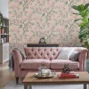 Clearance Laura Ashley Papier peint intissé Eglantine imprimé fleurs d'eglantine rose L.1000 x l.52cm