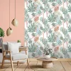 Ugepa Papier peint intissé feuillage Wonderland vert L.1005 x l.53cm Ugépa* Papier Peint Naturel Et Tropical|Papier Peint Pour Couloir