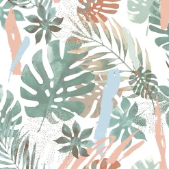 Ugepa Papier peint intissé feuillage Wonderland vert L.1005 x l.53cm Ugépa* Papier Peint Naturel Et Tropical|Papier Peint Pour Couloir