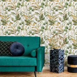 Outlet Muralo Papier Peint Intissé FEUILLES Plantes Nature Pour Chambre