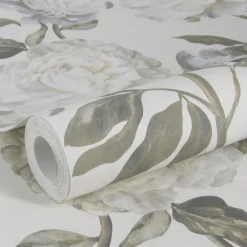 Hot WOW Papier peint intissé fleurs de pivoine