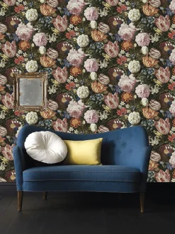 WOW Papier peint intissé fleurs baroques* Papier Peint Baroque