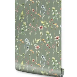 New Muralo Papier Peint Intissé FLEURS Printemps Feuilles Délicat Pour Salon