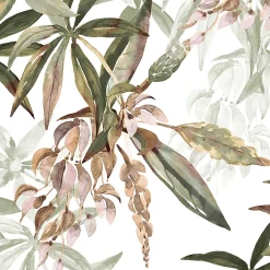 Outlet Ugepa Papier peint intissé imprimé tropical vert, beige L.1001 x l.53cm Ugèpa