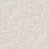 Lutece Papier peint intissé Jardin Secret mat et satiné toile de jouy, japonaise taupe l.1000 x l.53 cm* Papier Peint Pour Couloir|Papier Peint Baroque