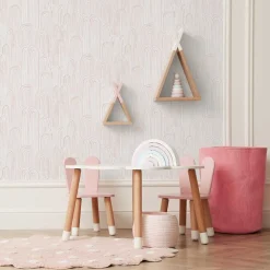 Outlet Lutèce Papier peint intissé Les aventures arche rose L.1005 x l.53cm