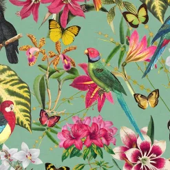 Discount Envy Papier peint intissé Paradiso fleurs exotiques multicouleurs L.1000 x l.52cm