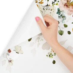 Best Muralo Papier Peint Intissé Photo Pour Salon FLEURS Colorées Feuilles Plantes Nature 405cm x 270cm