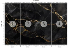 Online Muralo Papier Peint Intissé Photo INTISSE Marbre Abstraction Pour Salon 368cm x 254cm