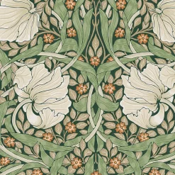 Discount William Morris Papier peint intissé Pimpernel vert L.1000 x l.52cm