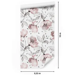 Clearance Muralo Papier Peint Intissé Pour Salon FLEURS Des Champs Coquelicots Nature