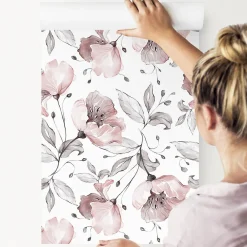 Clearance Muralo Papier Peint Intissé Pour Salon FLEURS Des Champs Coquelicots Nature