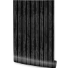 Clearance Muralo Papier Peint Intissé Pour Chambre PLANCHES Noir Lamelles Bois Imitation