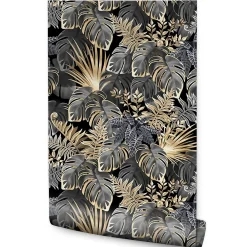 Online Muralo Papier Peint Intissé Pour Salon FEUILLES Tropicales Nature