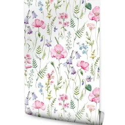 Online Muralo Papier Peint Intissé Pour Salon FLEURS Coquelicots Feuilles Nature