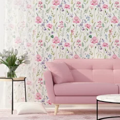 Online Muralo Papier Peint Intissé Pour Salon FLEURS Coquelicots Feuilles Nature