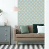 Discount Ambiance Sticker Papier peint intissé pré-encollé - SCANDINAVE ART DÉCO AQUAMARINE ARCHES - 1 rouleau de 300x60cm