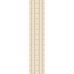 Ambiance Sticker Papier peint intissé pré-encollé - SCANDINAVE ART DÉCO LOSANGES BLANC ET DORÉ - 1 rouleau de 300x60cm* Papier Peint Art Déco