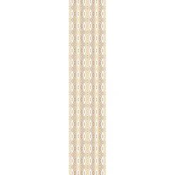 Ambiance Sticker Papier peint intissé pré-encollé - SCANDINAVE ART DÉCO LOSANGES BLANC ET DORÉ - 1 rouleau de 300x60cm* Papier Peint Art Déco