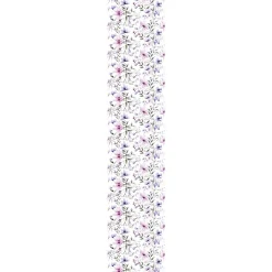 Discount Ambiance Sticker Papier peint intissé pré-encollé - FLEURS ROSES ET VIOLETTES - 1 rouleau de 300x60cm
