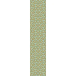 Best Ambiance Sticker Papier peint intissé pré-encollé - SCANDINAVE ART DÉCO AQUAMARINE - 1 rouleau de 300x60cm