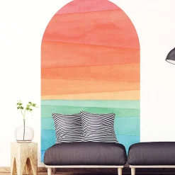 Hot Ambiance Sticker Papier peint intissé pré-encollé fresques géantes - ARCHE ARC-EN-CIEL - 100x60cm