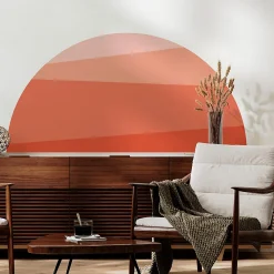 Sale Ambiance Sticker Papier peint intissé pré-encollé fresques géantes - COUCHER DE SOLEIL ORANGE - 60x120cm