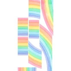 Discount Ambiance Sticker Papier peint intissé pré-encollé fresques géantes - FRESQUE ARC-EN-CIEL AQUARELLE - 125x60cm