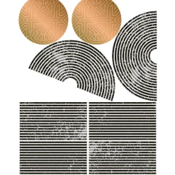 Ambiance Sticker Papier peint intissé pré-encollé fresques géantes - ARCHES ABSTRAITES AZTEC - 80x60cm* Papier Peint Art Déco
