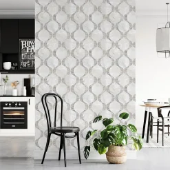 Hot Ambiance Sticker Papier peint intissé pré-encollé - DESIGN SCANDINAVE CLAIR VINTAGE - 1 rouleau de 300x60cm