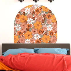 Ambiance Sticker Papier peint intissé pré-encollé fresques géantes - ARCHE COMPOSITION FLORALE D'AUTOMNE - 90x60cm* Papier Peint Fleuri