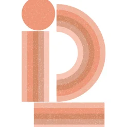 Clearance Ambiance Sticker Papier peint intissé pré-encollé fresques géantes - ARCHE ARC-EN-CIEL ROSE - 95x60cm