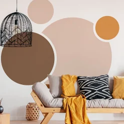 Ambiance Sticker Papier peint intissé pré-encollé fresques géantes - POINTS ABSTRAITS - 160x120cm* Papier Peint Géométrique