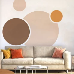 Ambiance Sticker Papier peint intissé pré-encollé fresques géantes - POINTS ABSTRAITS - 160x120cm* Papier Peint Géométrique