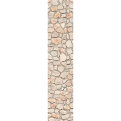 Ambiance Sticker Papier peint intissé pré-encollé - MUR DE PIERRE CLAIRE - 1 rouleau de 300x60cm* Papier Peint Imitant