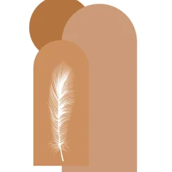 Sale Ambiance Sticker Papier peint intissé pré-encollé fresques géantes - ARCHES ET PLUME DU DÉSERT - 200x120cm