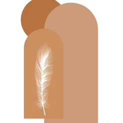Sale Ambiance Sticker Papier peint intissé pré-encollé fresques géantes - ARCHES ET PLUME DU DÉSERT - 200x120cm