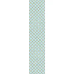 Ambiance Sticker Papier peint intissé pré-encollé - RÉTRO ORNEMENTS AQUAMARINE ET JAUNE - 1 rouleau de 300x60cm* Papier Peint Art Déco