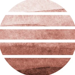 Ambiance Sticker Papier peint intissé pré-encollé fresques géantes - FRESQUE CERCLE ABSTRAIT AQUARELLE - 120x120cm* Papier Peint Art Déco